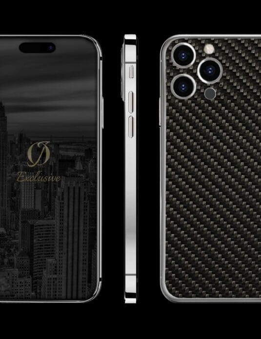 SILVER Iphone 14 pro 3k carbon