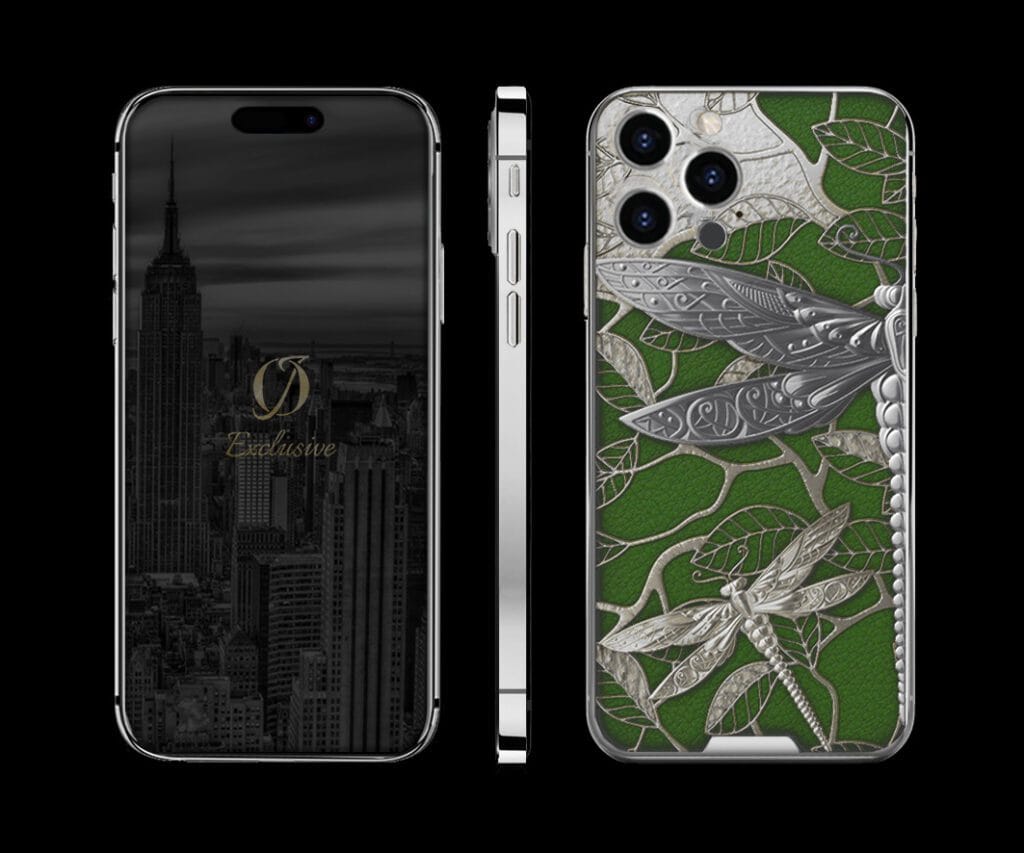 SILVER IPHONE 14 PRO MAX BUTTERFLY