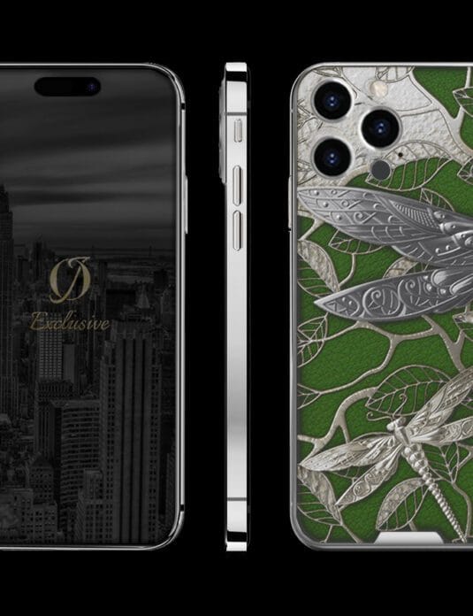 SILVER IPHONE 14 PRO MAX BUTTERFLY