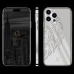 银色 iPhone 14 Pro Max 狮子设计