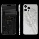 银色 iPhone 14 Pro Max 骷髅设计