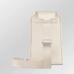 白色鳄鱼皮斜挎包