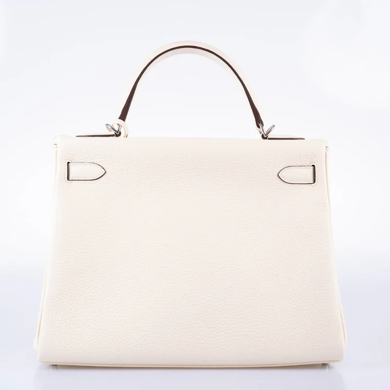 白色 Togo 手提包 Kelly 32 背面