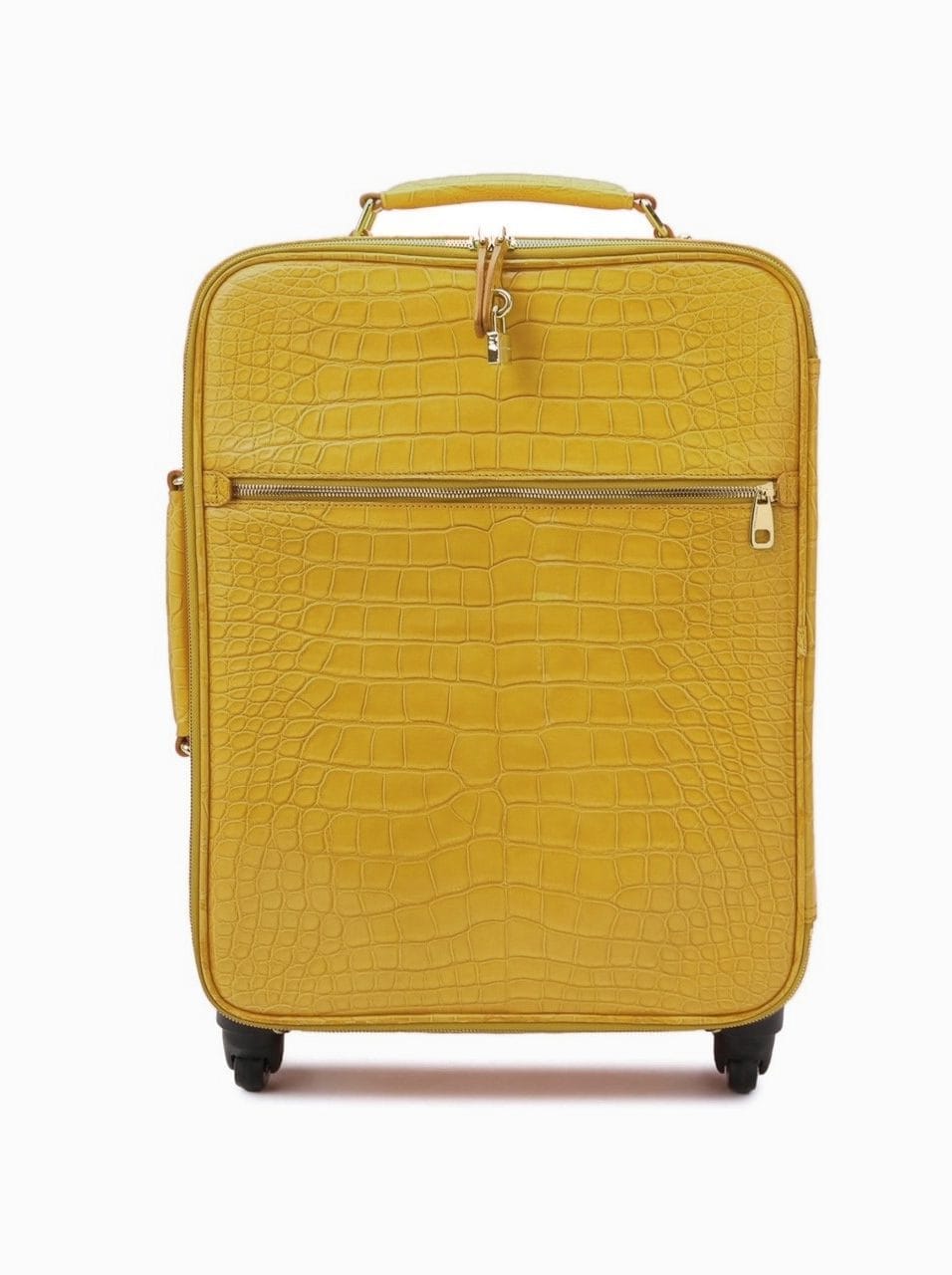 YELLOW CROCODILE LUGGAGE FRONT