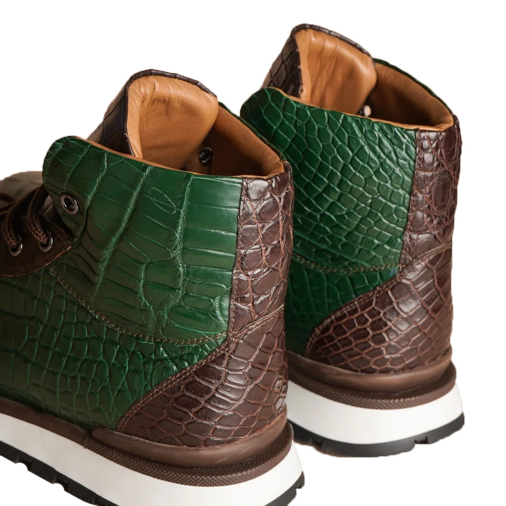 bespoke crocodile high shoes