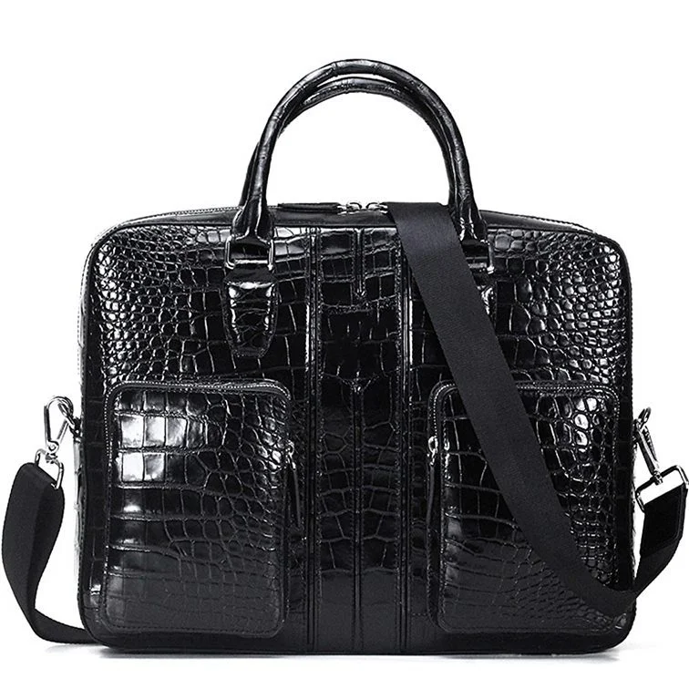 big briefcase crocodile leather1