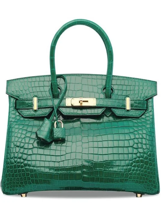 Bolso de cocodrilo verde