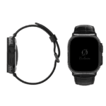 montre apple watch ultra noire et diamants