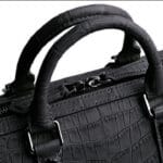Sac fourre-tout en crocodile noir