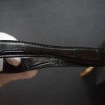 Pochette homme crocodile noir