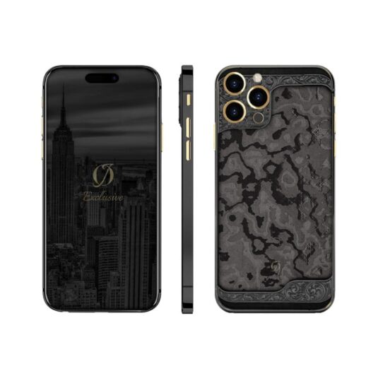 gold black iphone 16 pro max engraving