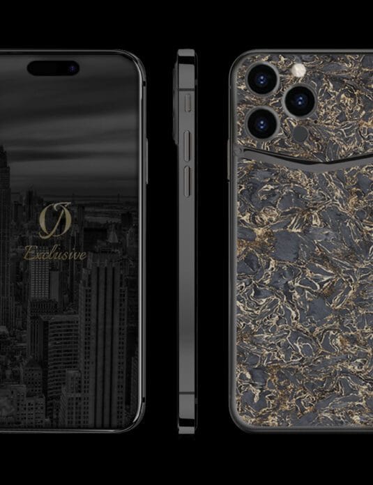 black iphone 14 pro carbon gold