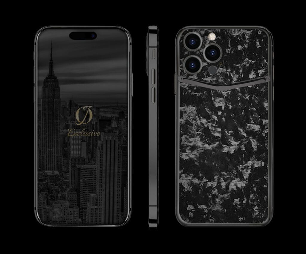 black iphone 14 pro forged carbon