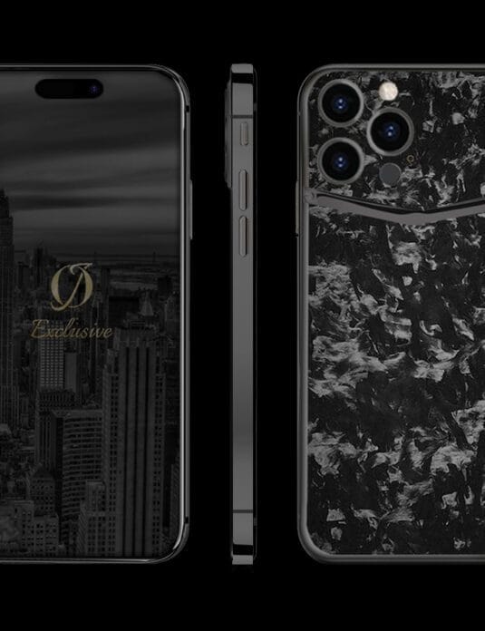 black iphone 14 pro forged carbon