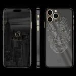 black iphone 14 pro skull edition