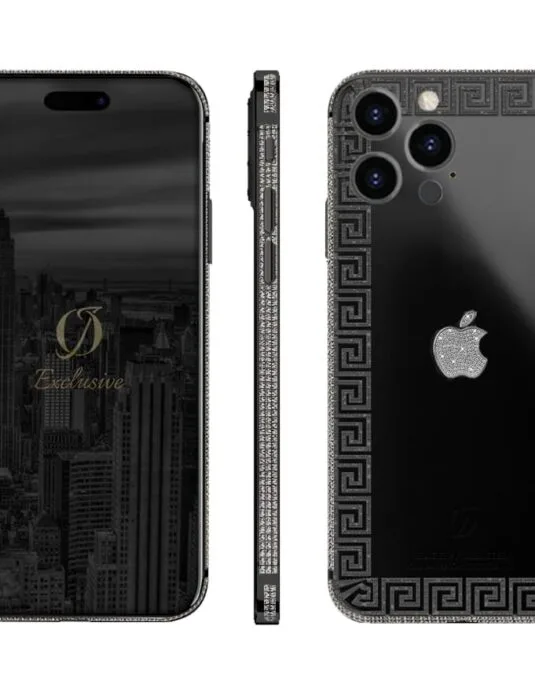 black iphone 16 pro max diamonds