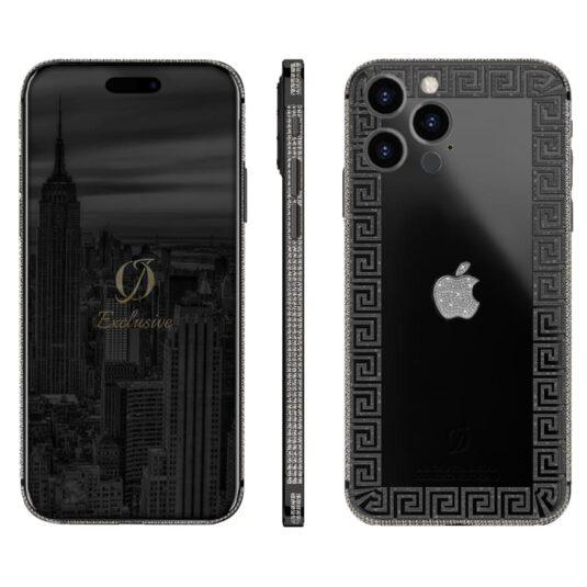 black iphone 16 pro max diamonds