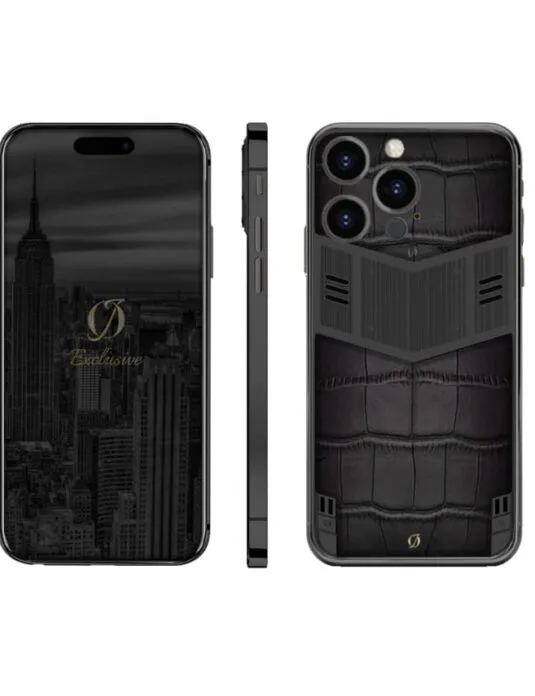 black iphone 16 pro max crocodile