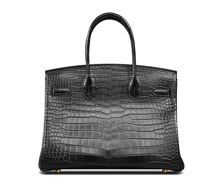 black matte crocodile lv hanbag birkin design3