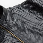 Black python jacket front