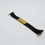 black rolex strap gold buclke