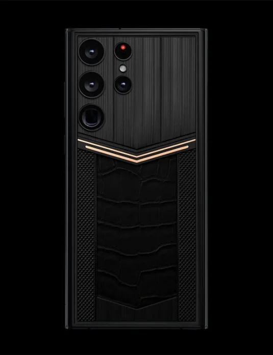 black samsung s24 ultra leather