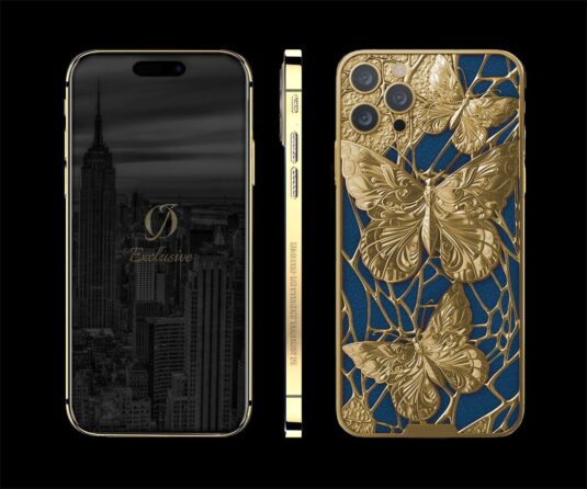 Gold iphone 14 pro max Butterfly Edition
