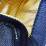 genuine python backpack blue