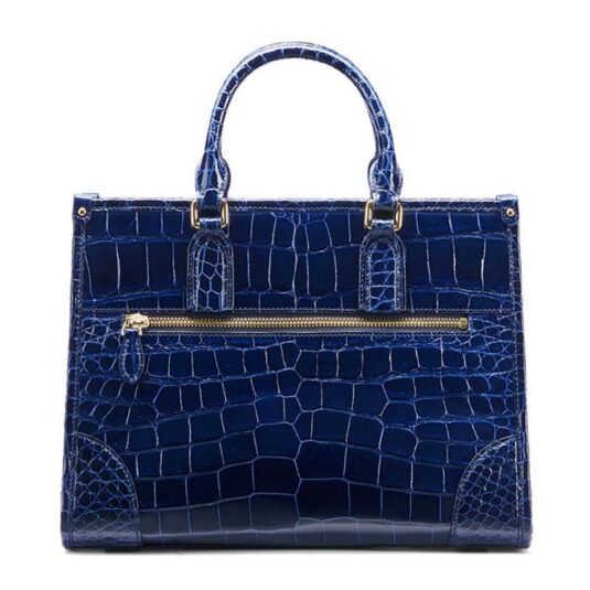 Hermès Kelly Cut Bag Blue Colvert - Niloticus Crocodile Skin | Baghunter
