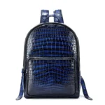 Blue Alligator Leather Backpack