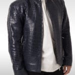 blue crocodile men jacket side