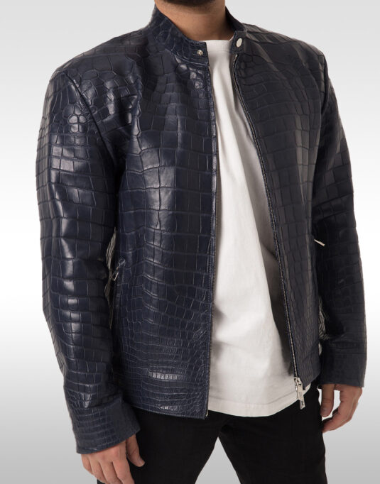 blue crocodile men jacket side