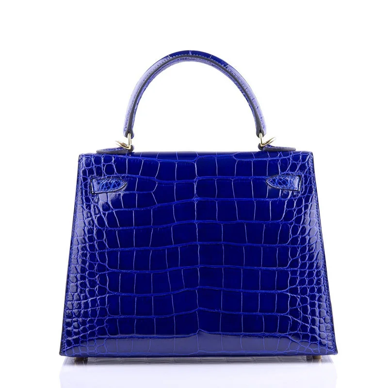blue glossy crocodile lv handbag kelly design2