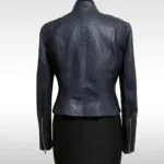 blue python ladies jacket back oj exclusive
