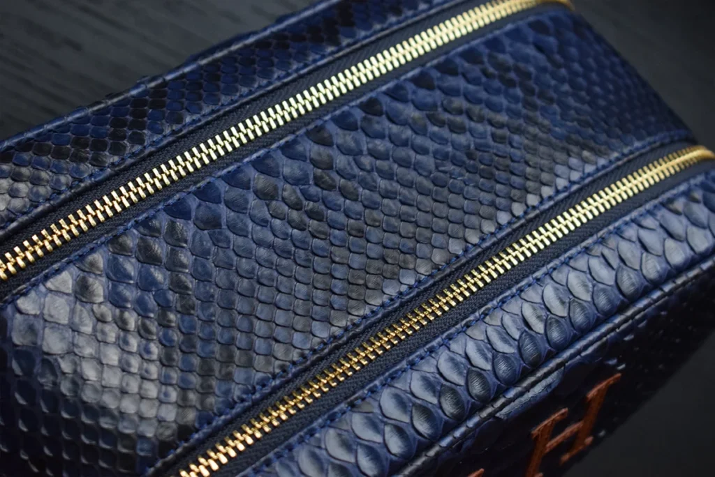 blue python toiletry bag1