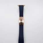 blue rolex apple watch band rose hardware front