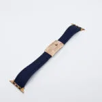 Cinturino Rolex blu per Apple Watch con fronte rosa