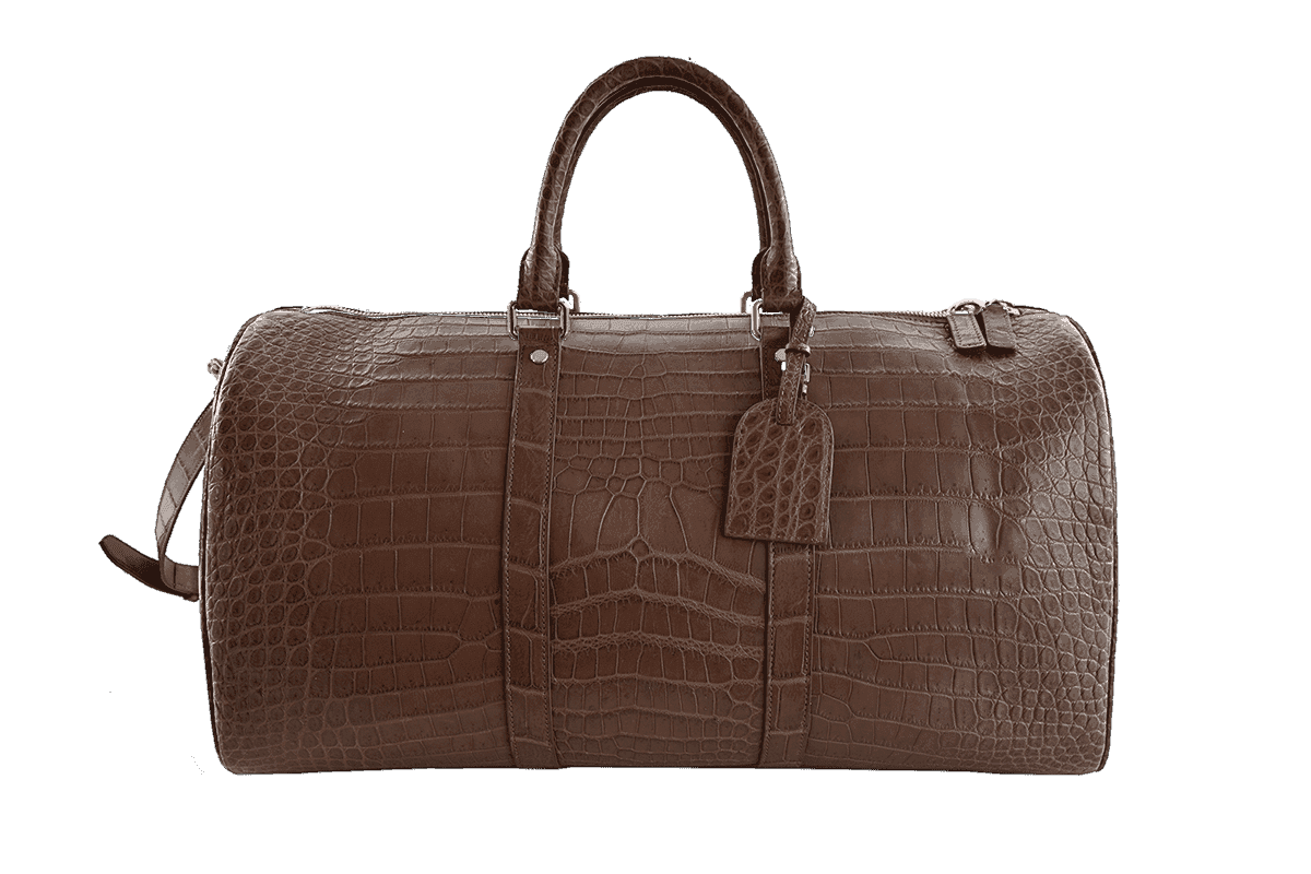 brown-crocodile-duffle-bag-weekender- brown-crocodile-duffle-bag-weekender-