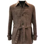 nubuck crocodile raincoat