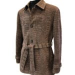 Manteau de pluie crocodile nubuck marron