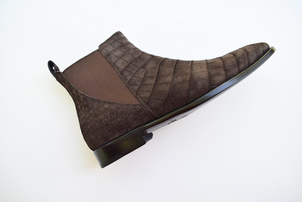 CROCODILE SHOES BROWN NUBUCK