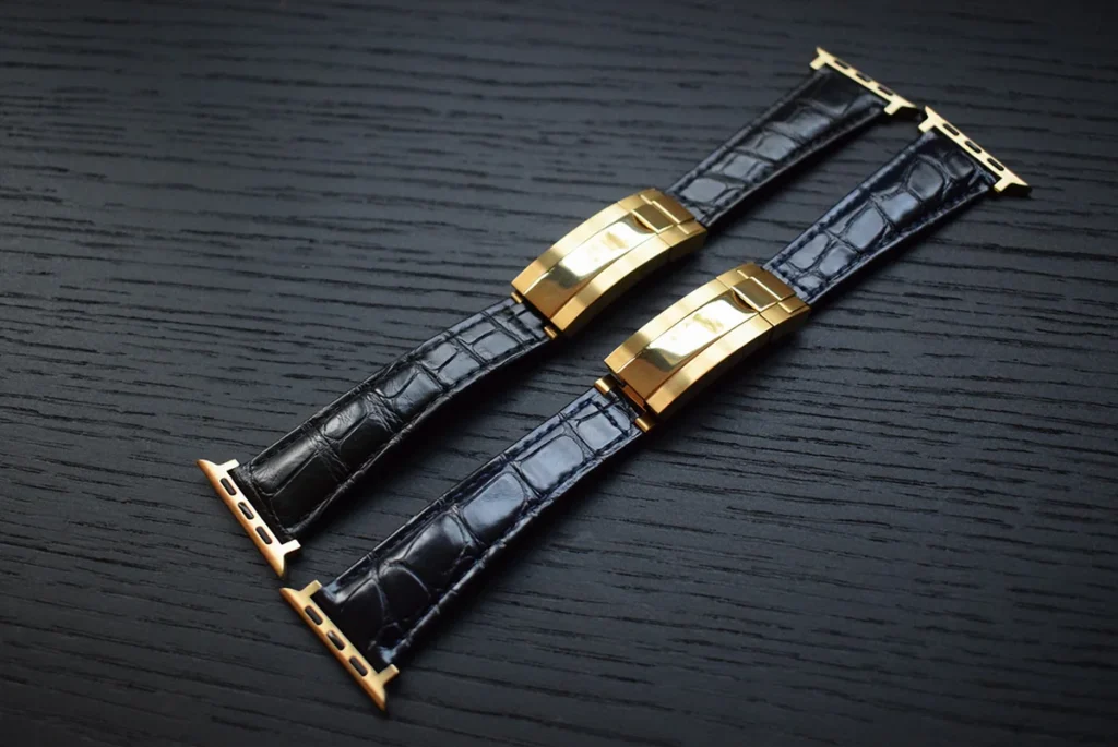 crocodile apple watch band rolex style