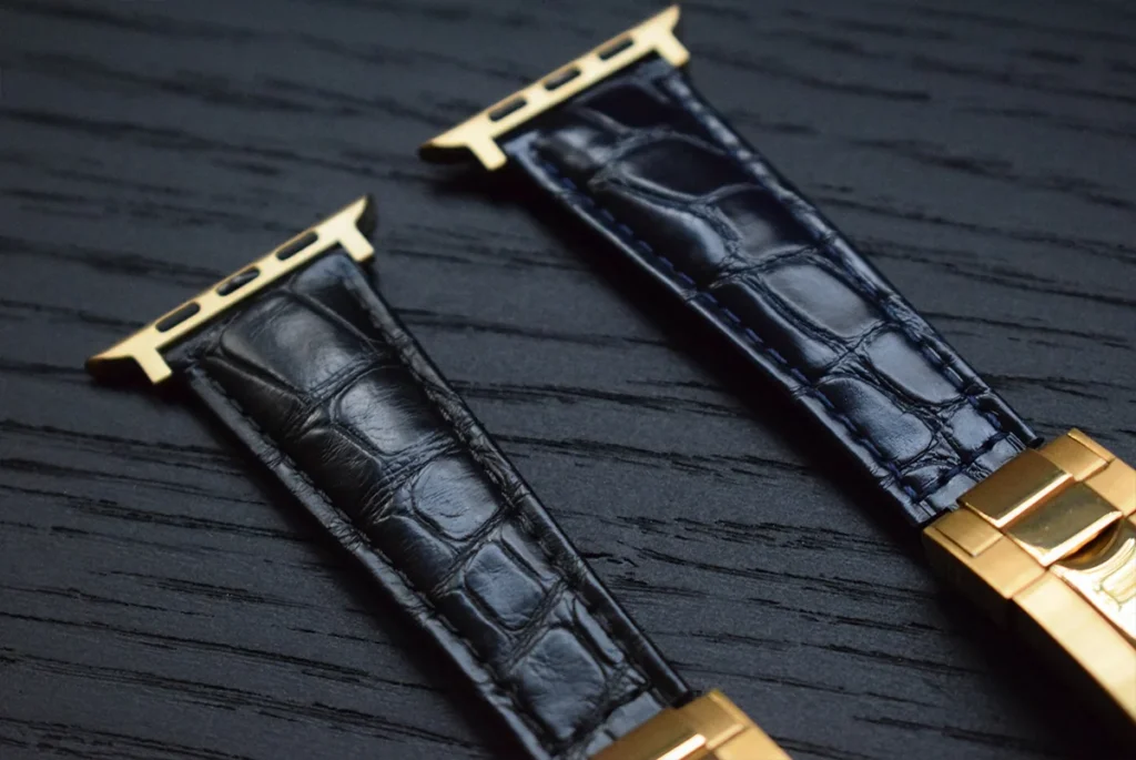 crocodile apple watch band rolex style top