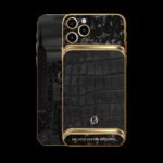 آيفون 14 برو مخصص - تمساح رمادي كربوني 1