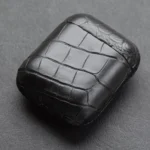 定制皮革 AirPods 黑色鳄鱼皮