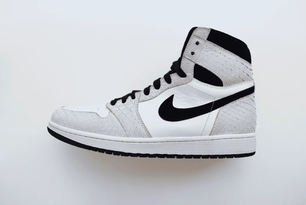 custom nike jordan air white python full