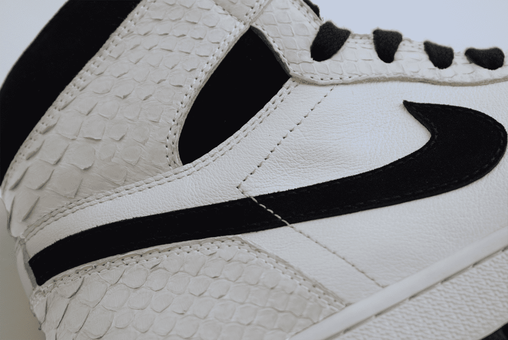 custom nike jordan air white python2