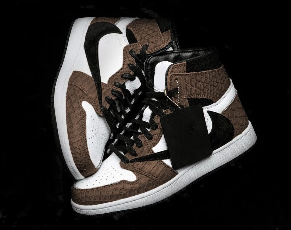 custom nike jordan grey python