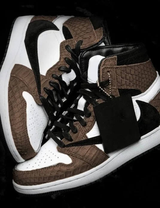 custom nike jordan grey python