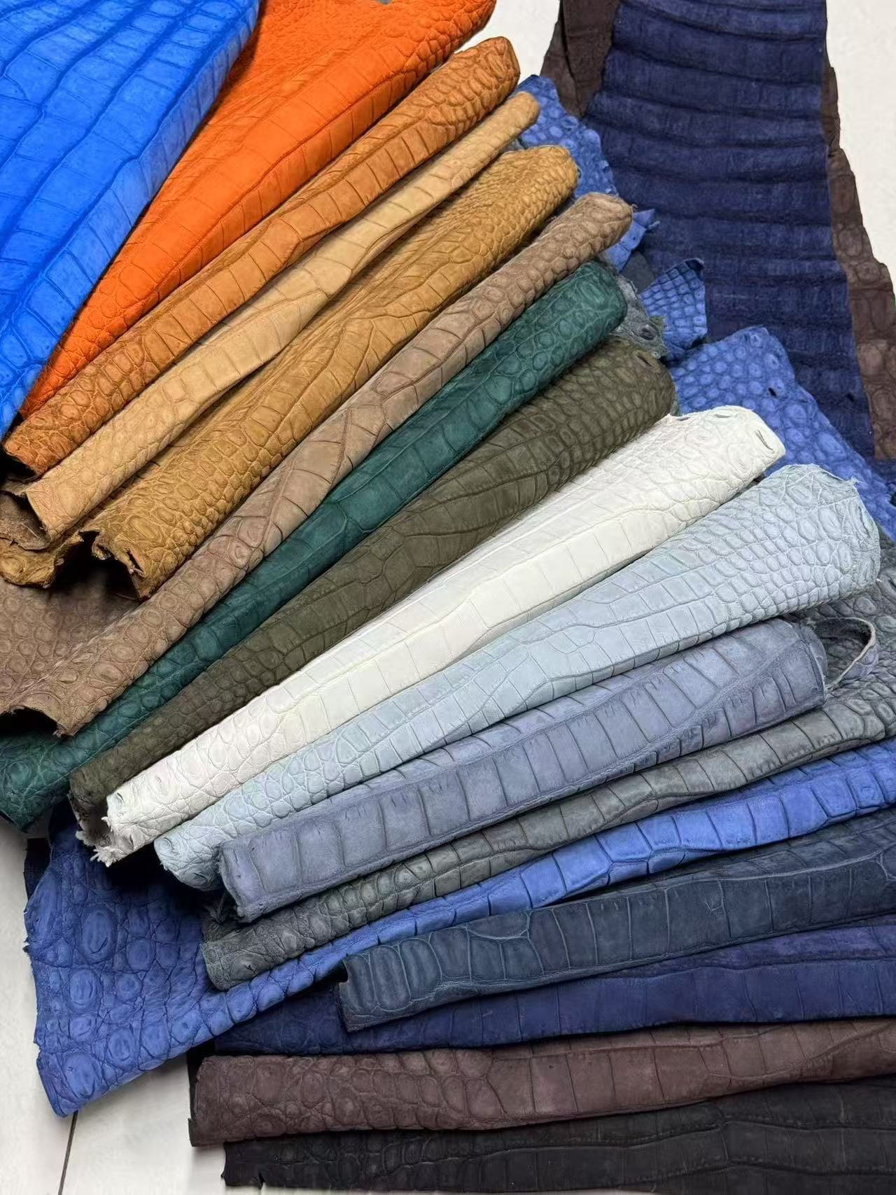 custom nubuck crocodile colors